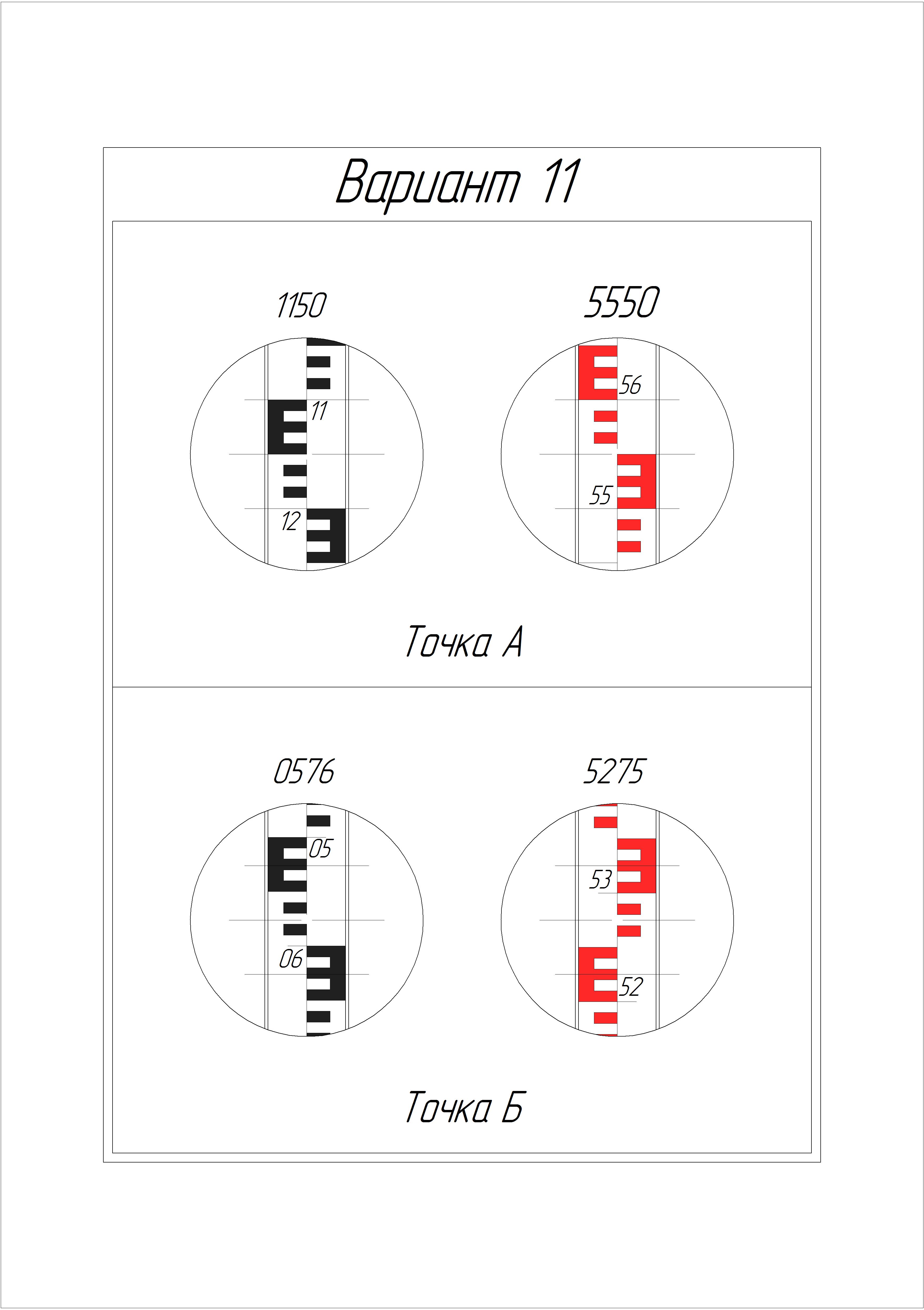 скриншот Вариант(11) на тему геодезия 2 [Росдистант]