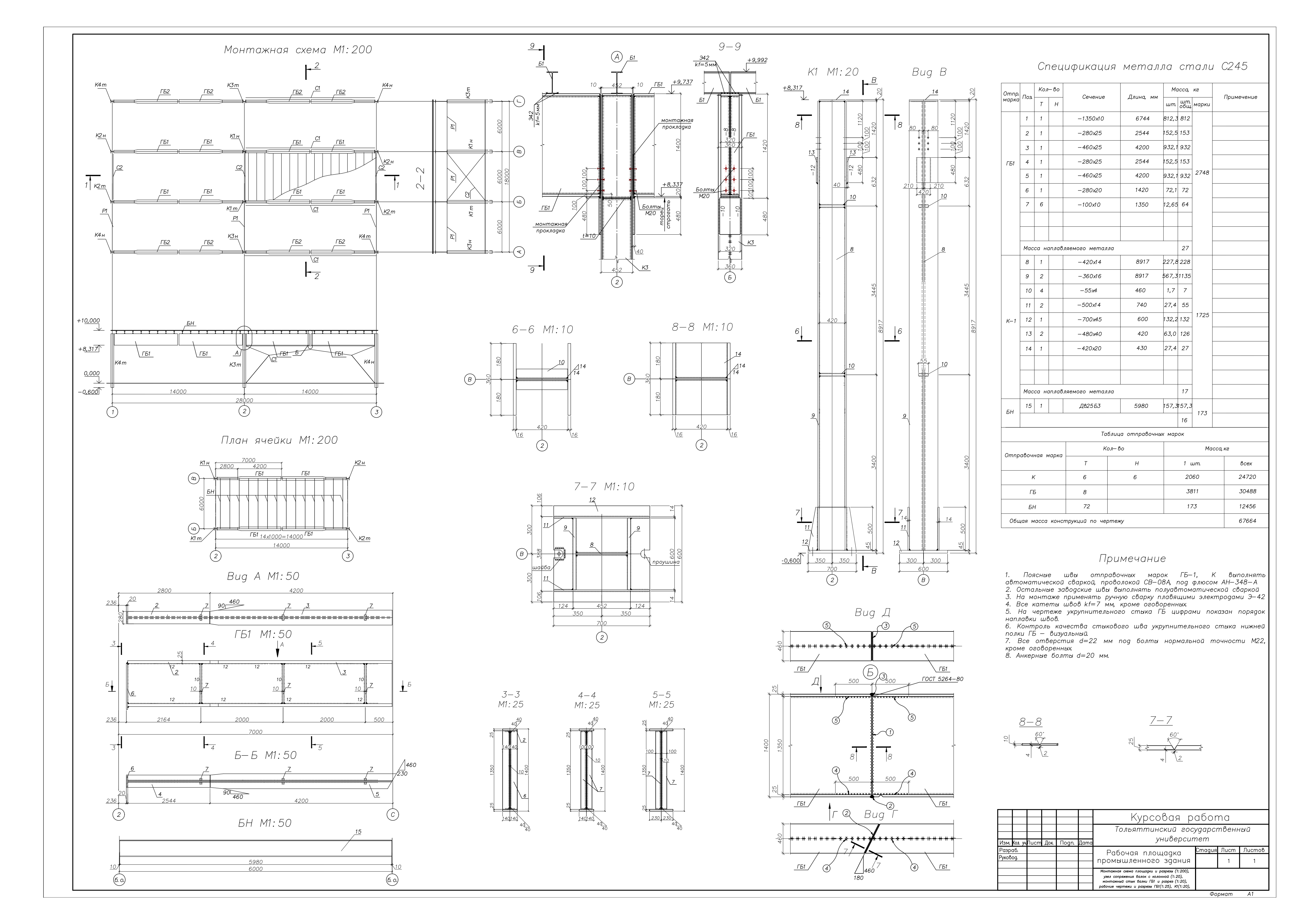 скриншот Demo ЕАА на тему ТГУ Рабочая площадка промышленного здания, Вариант ЕАА (Курсовая работа Родионов)