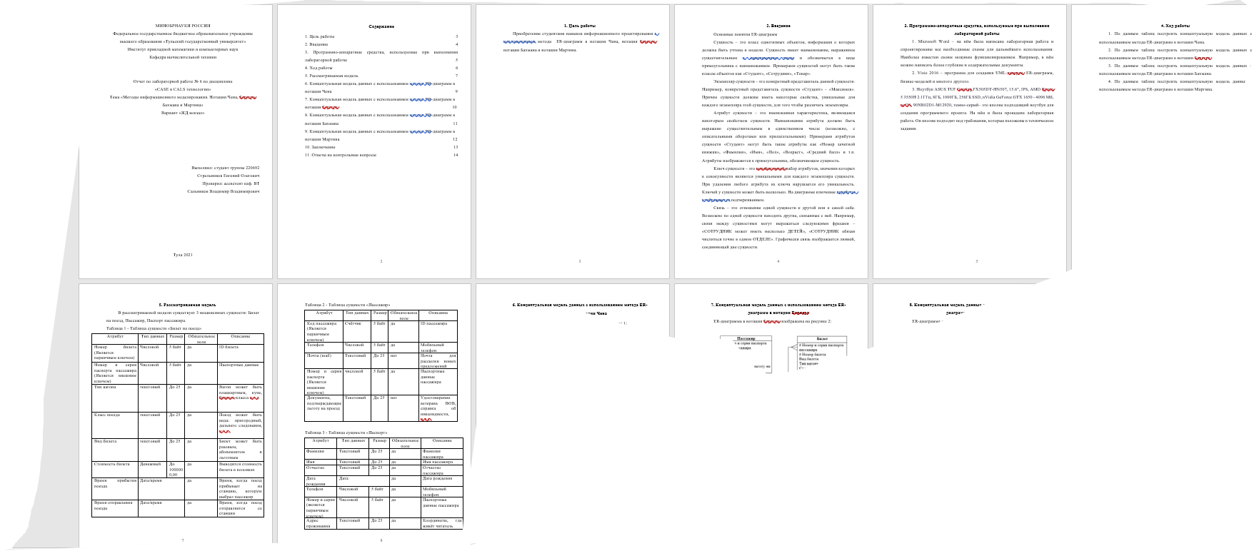 скриншот case6 на тему Тема «Методы информационного моделирования. Нотации Чена, Баркера, Бахмана и Мартина» Вариант «ЖД вокзал»