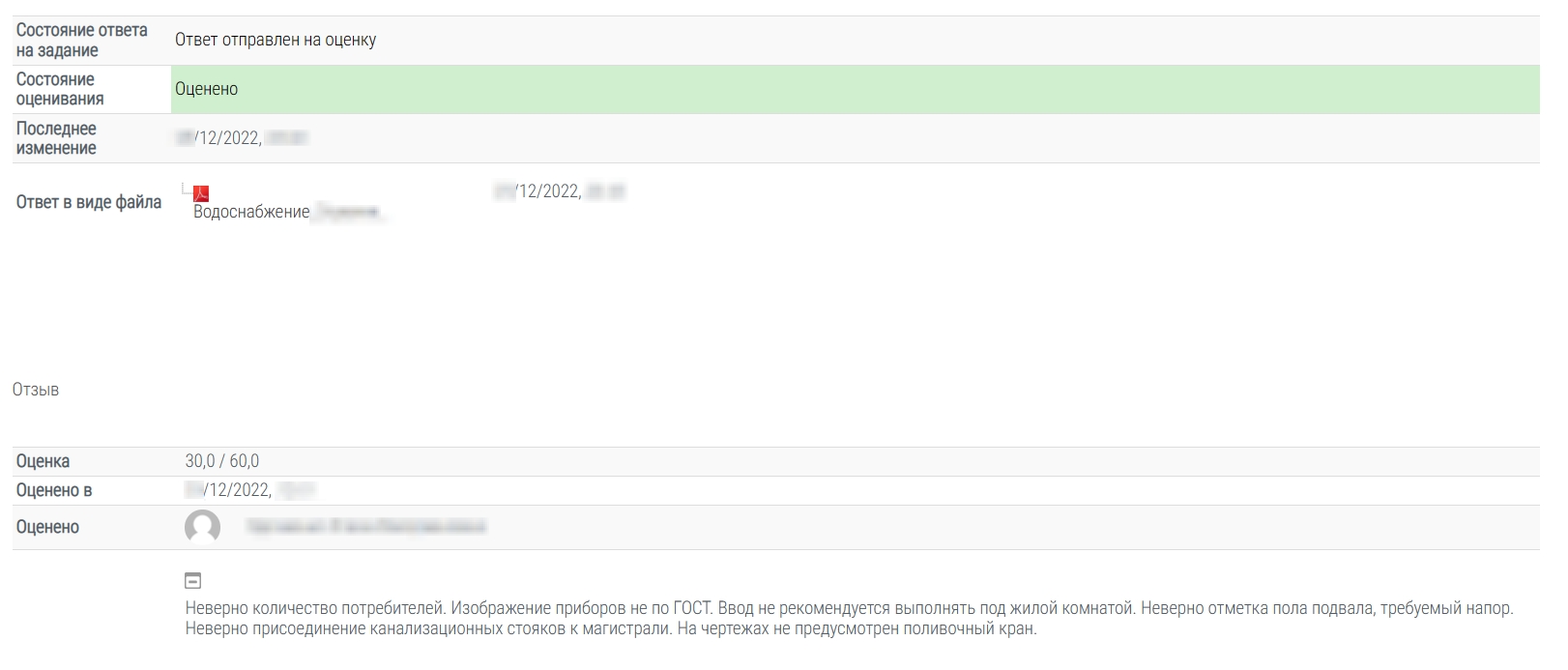скриншот скрин контрольная на тему {Росдистант} Водоснабжение и водоотведение контрольная работа (вар 19)
