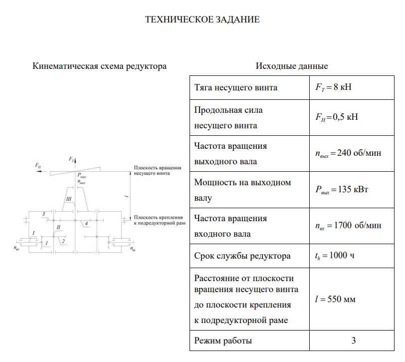 скриншот Снимок на тему ПРОЕКТИРОВАНИЕ ГЛАВНОГО РЕДУКТОРА ВЕРТОЛЁТА