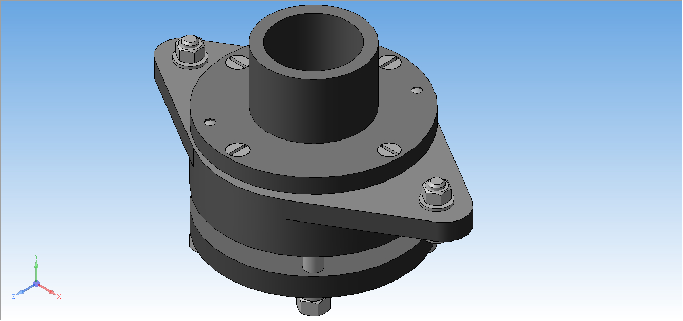 скриншот А6ГР.01.15.00.000 - Патрубок на тему Патрубок - А6ГР.01.15.00.000 СБ. Деталирование