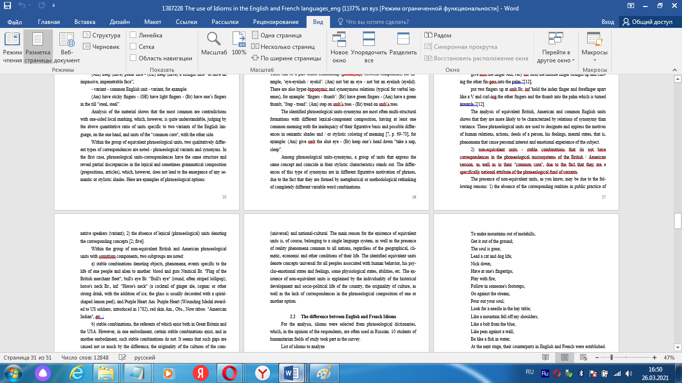 скриншот изображение_2021-03-26_165030 на тему The use of Idioms in the English and French languages