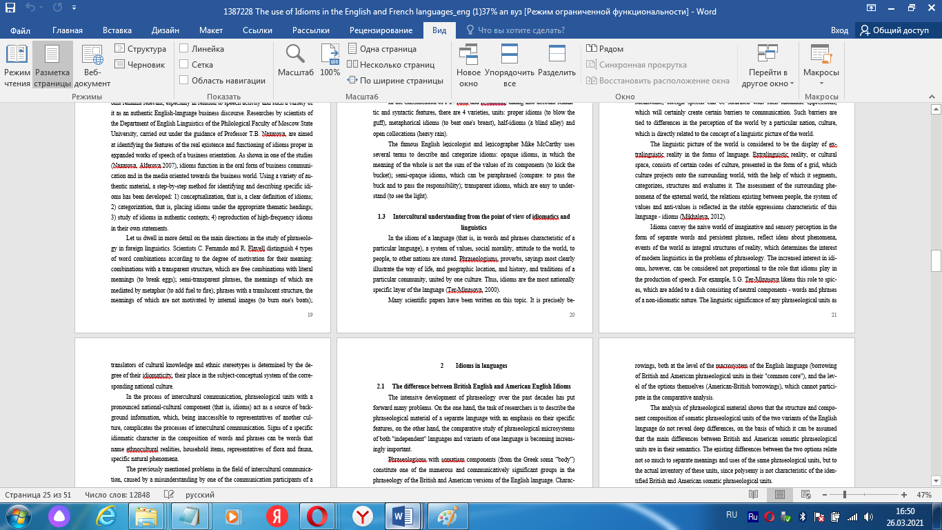 скриншот изображение_2021-03-26_165043 на тему The use of Idioms in the English and French languages